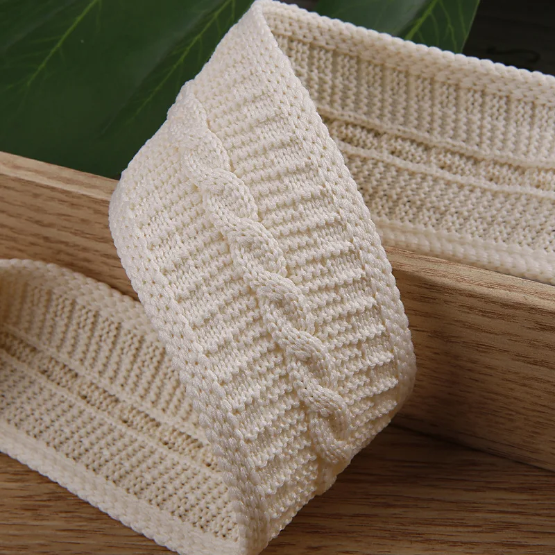 38MM Knitted Striped Winter Ribbon for DIY Hair Bows Hair Accessories Clothing Garment Trim Handmade Craft Decoration Material