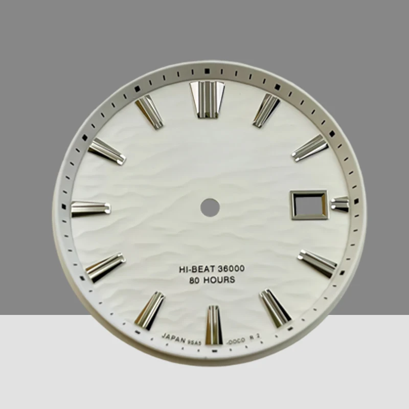 

New 33.5mm GS Water Ripple Dial, No Luminous Effect, for NH35 Caliber, Mechanical Watch Modification Accessories