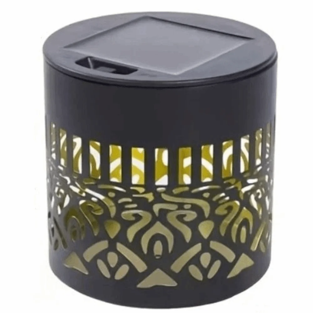 Waterproof Solar Wall Sconce Auto On Off Solar Powered Solar Lamp Hollow Pattern Decorative Lighting Landscape Lamp