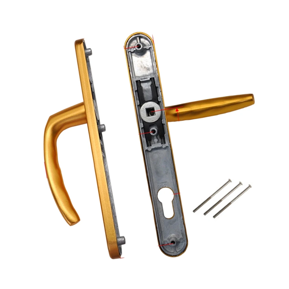 Door Handle Set Antique Bronze Finish for UPVC for timber Composite Doors 92mm for pz 122mm Fixing Distance 220mm Backplate Size
