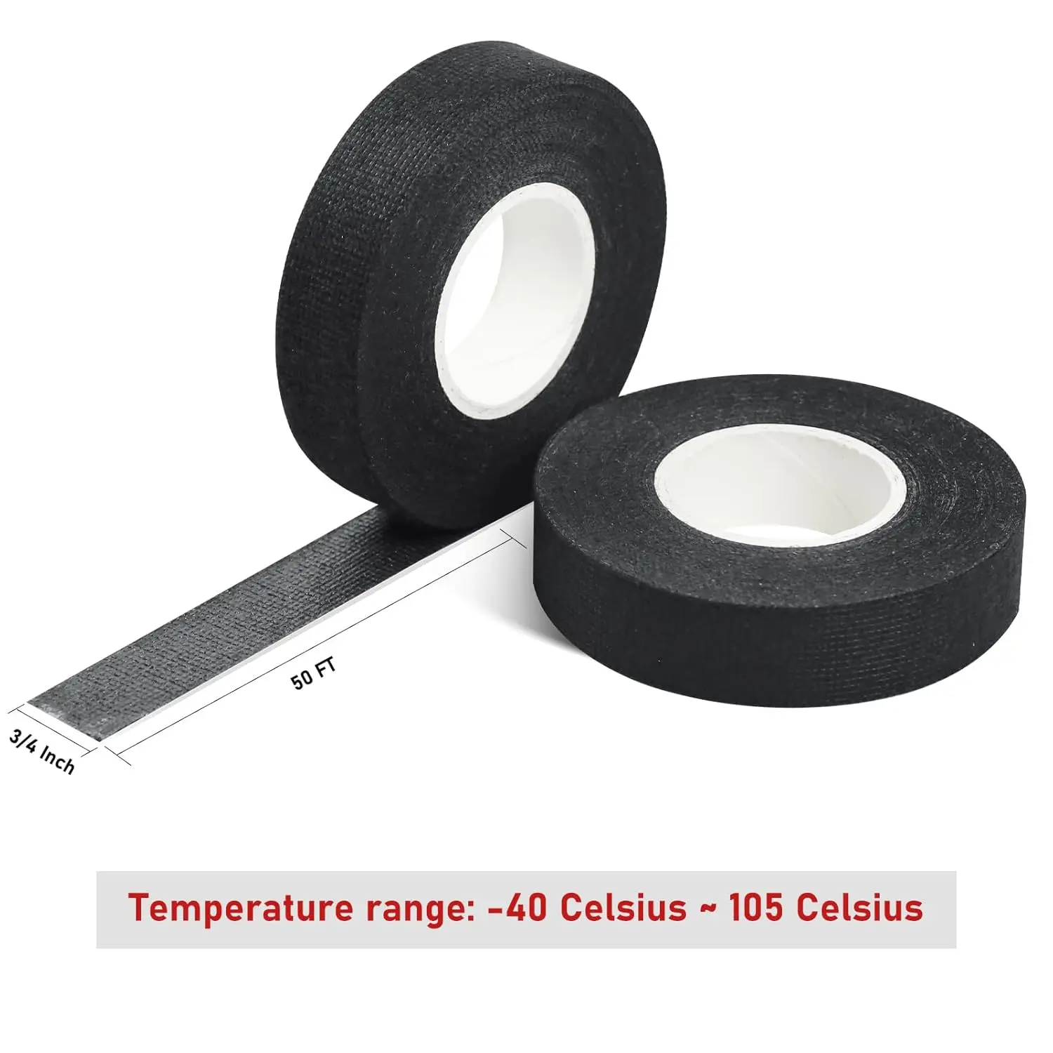 Automotive wiring harness tape, used for automotive electrical insulation，heat-resistant cable protection，bundling and wrapping