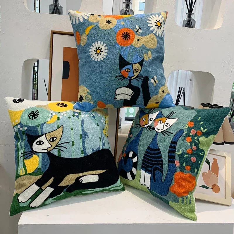 New 3D Printed Pillowcase Picasso Decorative Throw Pillow Cover Abstract Decoration for Home Sofa Car Cushion Cover 35/40/45CM