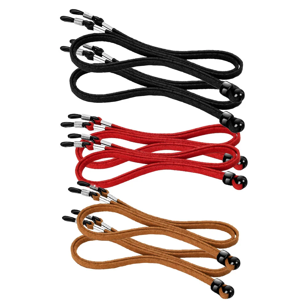 6 Pcs Glasses Rope Eyewear Lanyard Retainer Eyeglasses Strap Holder Necklace Suede Cord