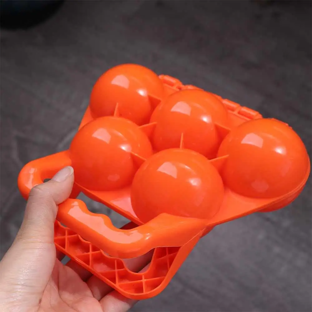 Klips do robienia śnieżek z tworzywa sztucznego, antypoślizgowy uchwyt, forma do śnieżek z podwójną kulą, narzędzie, odporny na zużycie, trwały klips do zabawy zimowej.