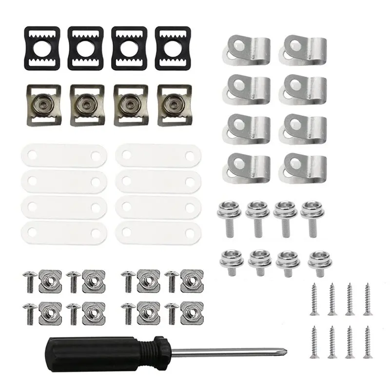 Football Helmet Repair Kit Replacement Parts With Screwdriver, Facemask Fastener Hardware Set
