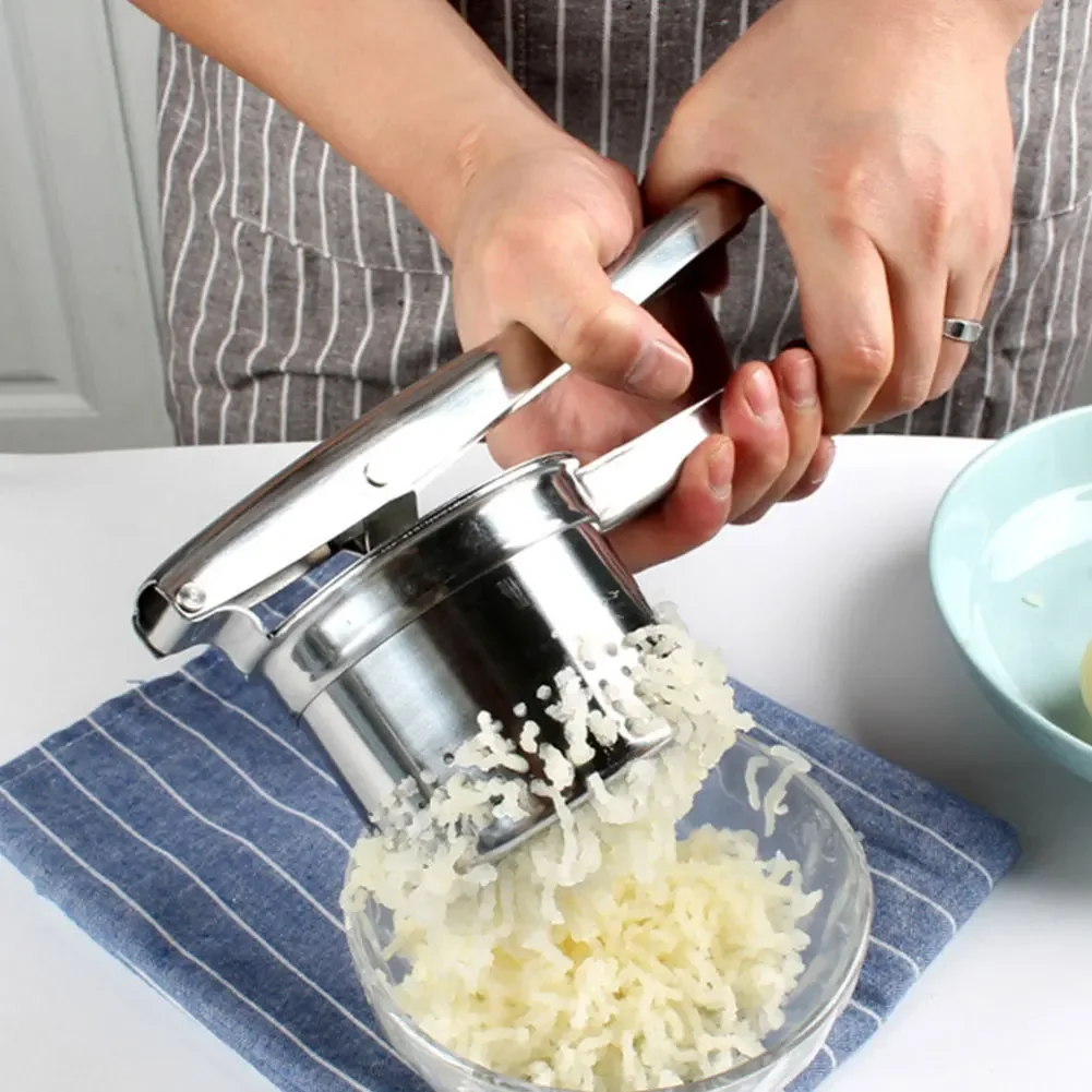 Ricer For Mashed Potatoes Fruit And Vegetables Masher 3-in-1 Food Ricer Mash Potato Masher Stainless Steel Sweet Potato Masher