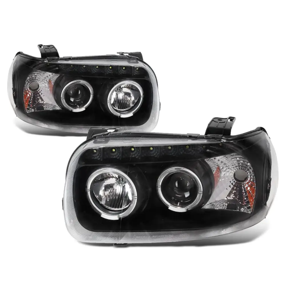 

Hot-selling Front Light Dual Halo Projector Headlights w SMD LED Light Strip for 2005-2007 Ford Escape -Black/Smoke