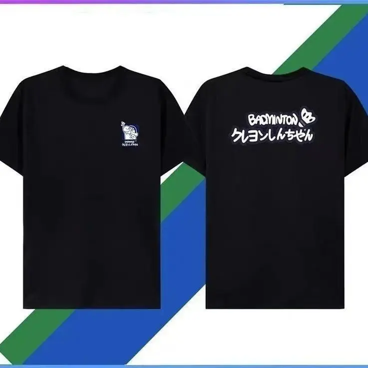 

Pure Cotton Short-sleeved Wax Small New Badminton Suit Breathable Yy Short-sleeved Cute Training Suit Yunick Training Suit