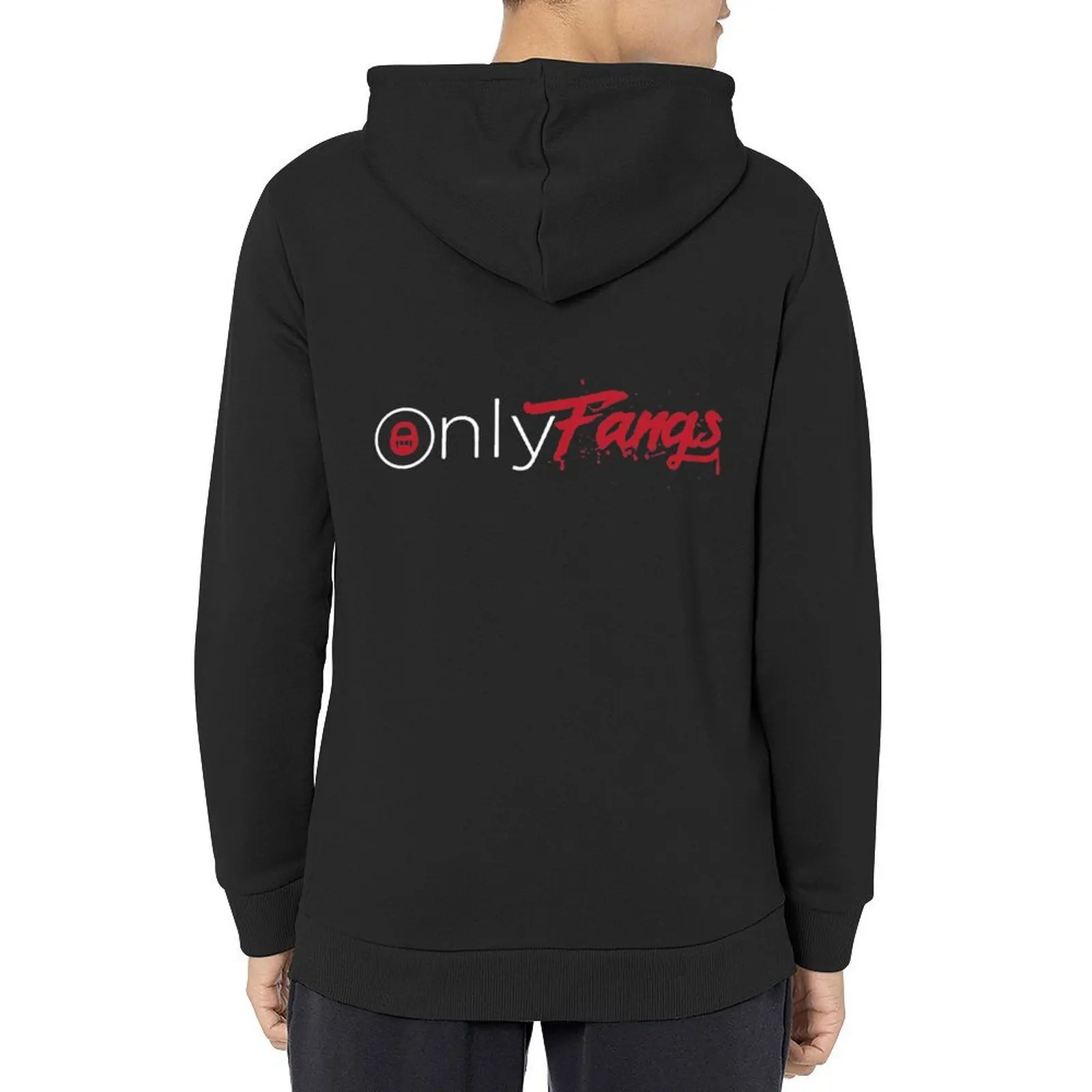 

Only Fangs - The Vampi Show (White & Red) Hoodie men's clothing anime clothing men's winter sweater hoodies for men high quality