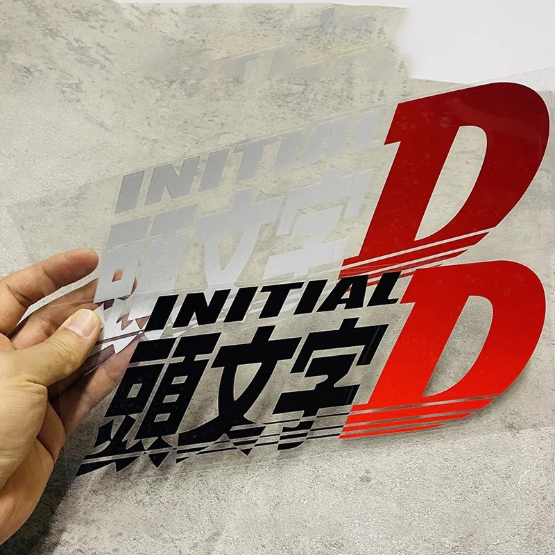 

Car Vinyl Sticker for Cartoon Initial D Drift Modified Decal Auto Body Window Decoration Graphic