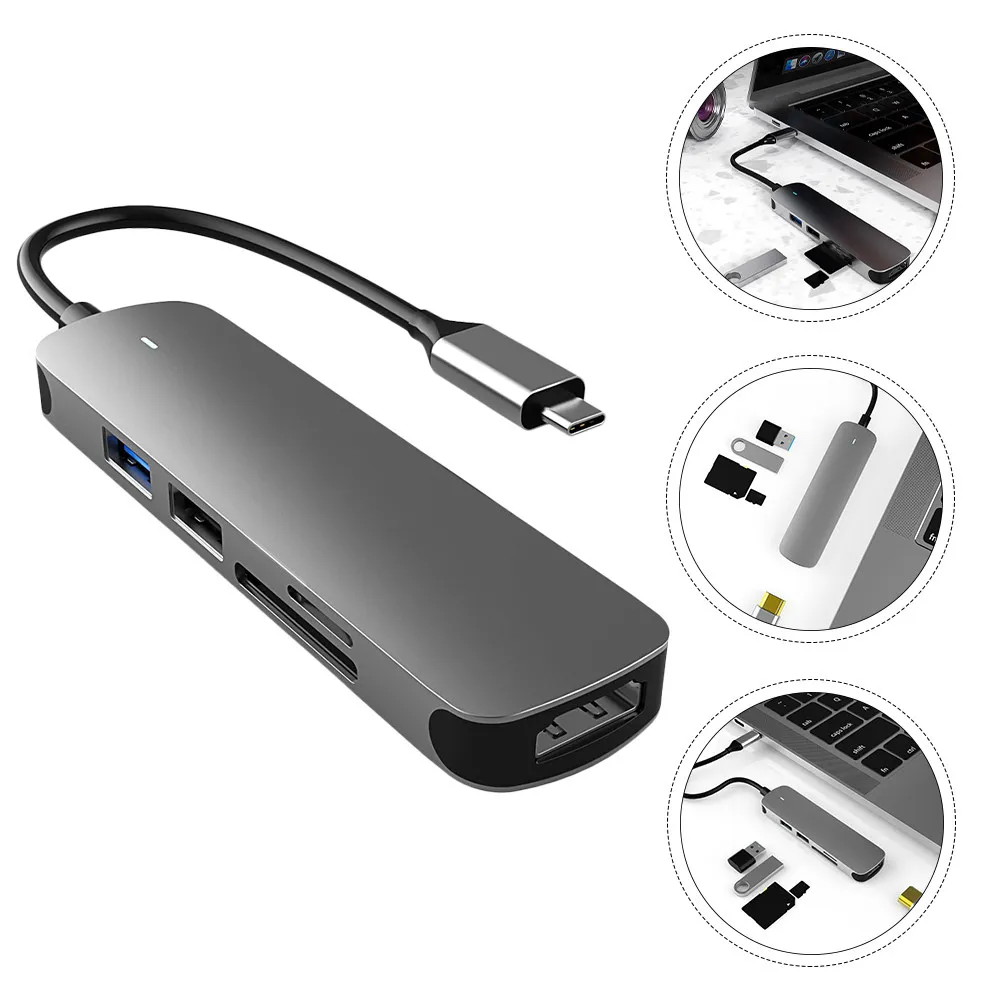 Hub Adapter Laptop USB Halloween Christmas Type-c Adapter Type C Adapters Usb-c Docking Station Expansion