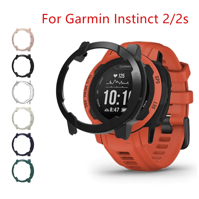 Screen Protector PC Housing Case For Garmin Instinct 2 /2s Watch Sleeve Bumper Shell Shockproof Protective Cover Housing