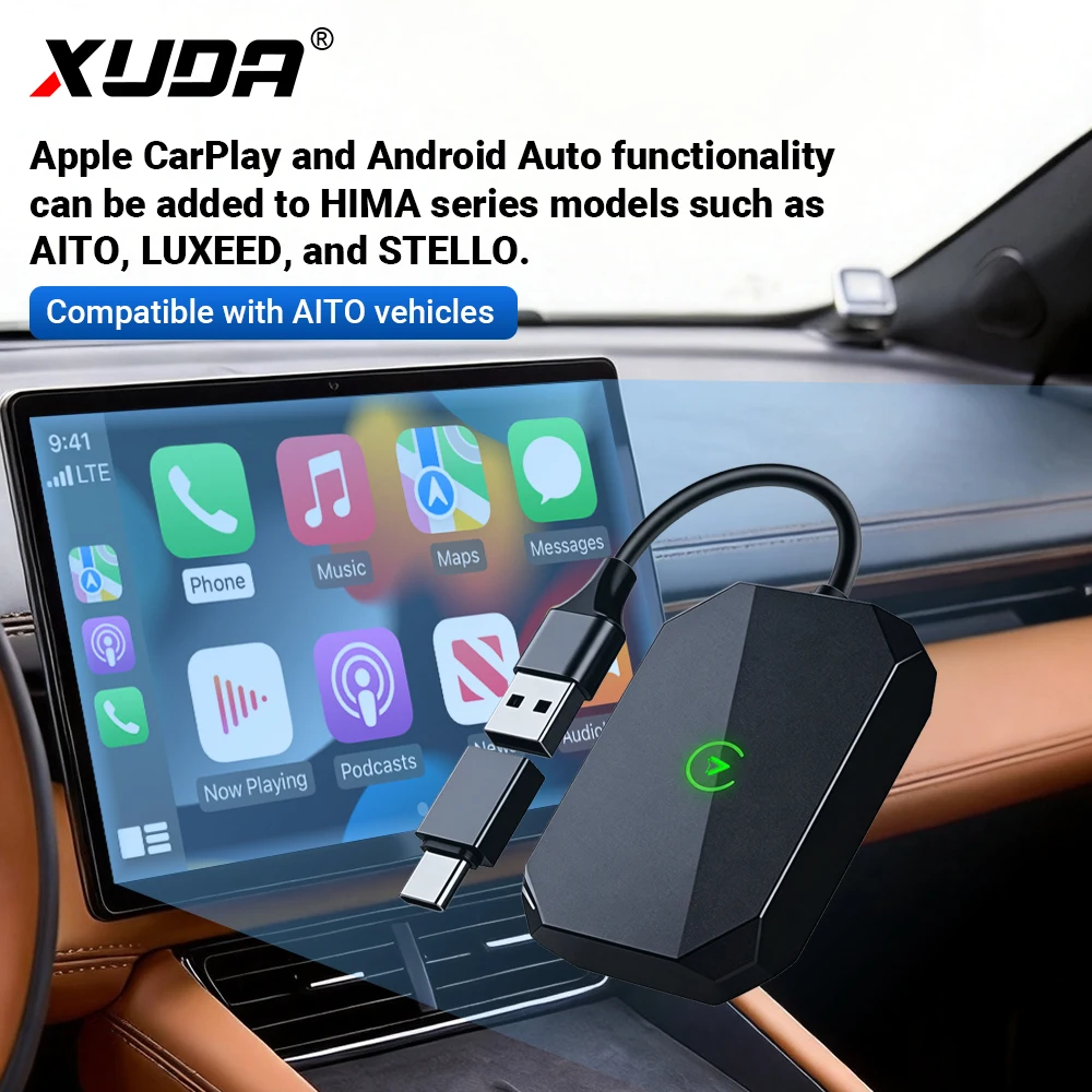 XUDA For AITO M5 M7 M8 M9  CarAuto APK Google Waze map Spotify music Apple CarPlay and Android Auto for HUAWEI HIMA AITO Auto