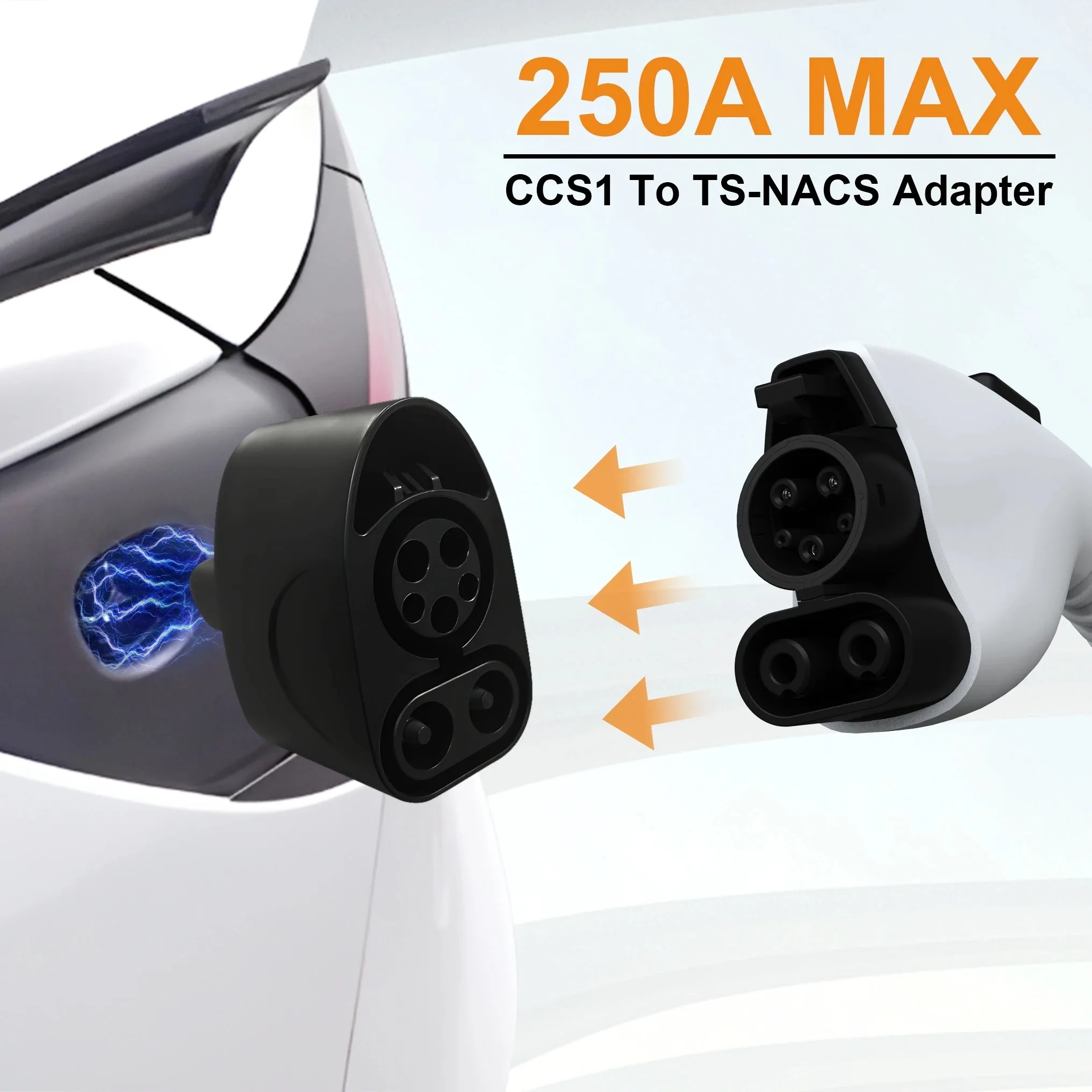 محول CCS1 إلى NACS DC مناسب للمركبات المجهزة بمنفذ شحن TS-NACS 250KW محطة شحن محول السيارة الكهربائية