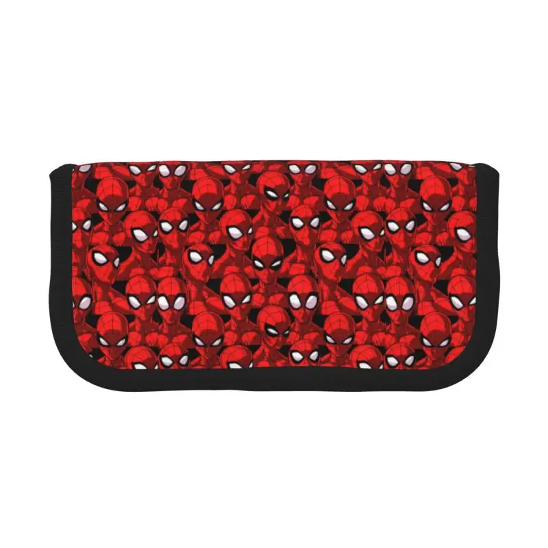 حقيبة قلم رصاص الرجل العنكبوت للطلاب ، قرطاسية ذات سعة كبيرة للفتيات والفتيان ، صندوق عناكب كاواي ، مخصص