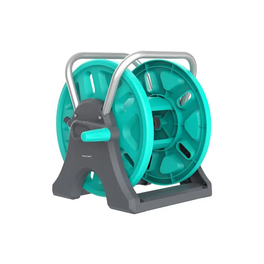 

Hose Reel Cart,Portable Hose Reel Holder Hold Up to 5080 Feet of 5 8 Hose,Wall Mounted Water Hose Reel,Upgraded Plastic Wheels f