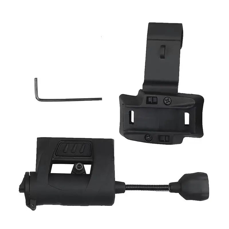 Lanterna LED Tática com 3 Modos para Capacete, Iluminação Noturna Externa, Caça a Laser, Ciclismo Militar e Pesca