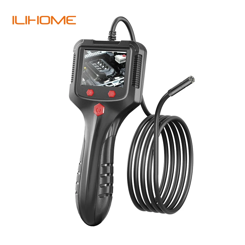 2.4'' IPS Screen Industrial Endoscope Camera HD1080P 30 Meter Cable Pipe Sewer Inspection Borescope IP68 Waterproof LEDs 2600mAh