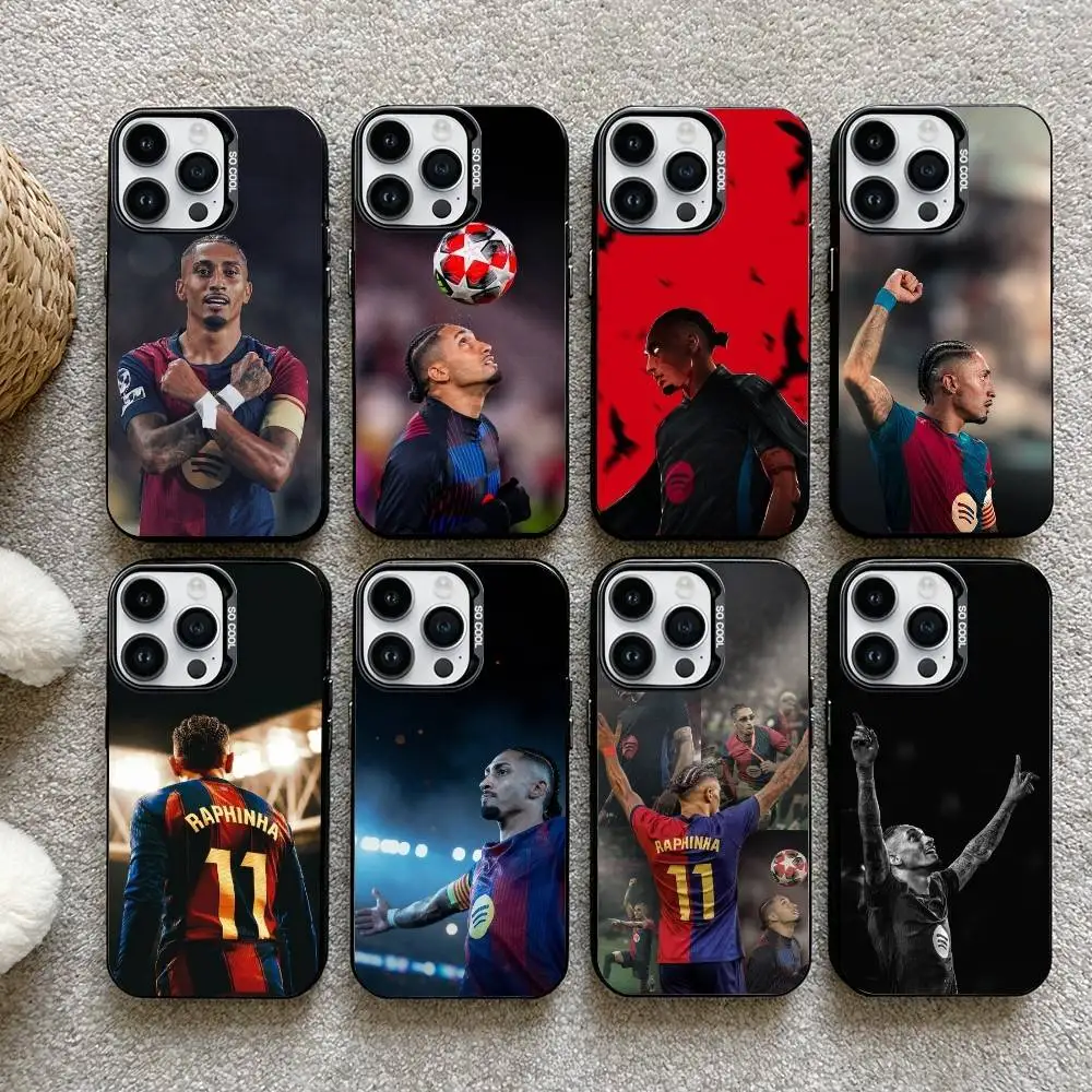 

Brazil R-Raphinhas 11 Football Phone Case For iPhone 16,15,14,13,12,17,Pro,MAX Black Matte Shockproof Cover