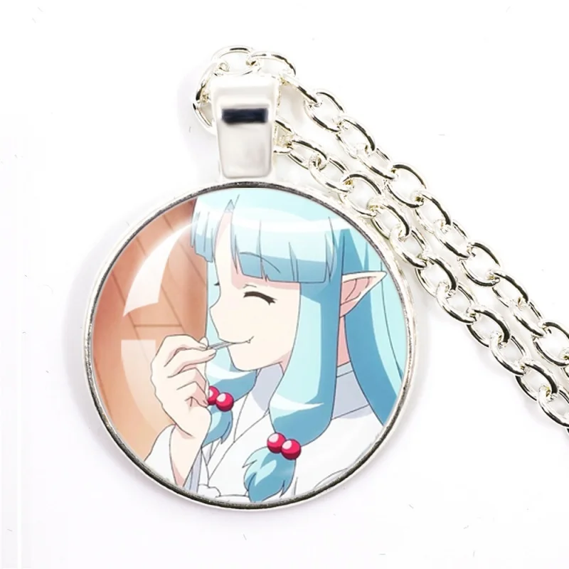 New Anime Tsugumomo Pendent Character Kazuya Kagami /Kiriha 25mm Round Necklace Jewelry Accessories Fans Gift