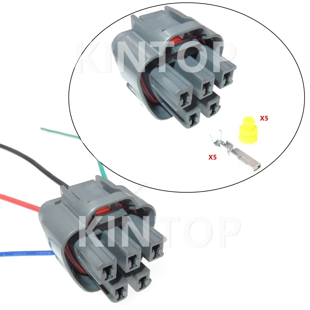 

1 Set 5 Pins AC Assembly Auto Waterproof Socket For Toyota Hyundai MG641521-4 Automobile Oil Pump Wire Connector