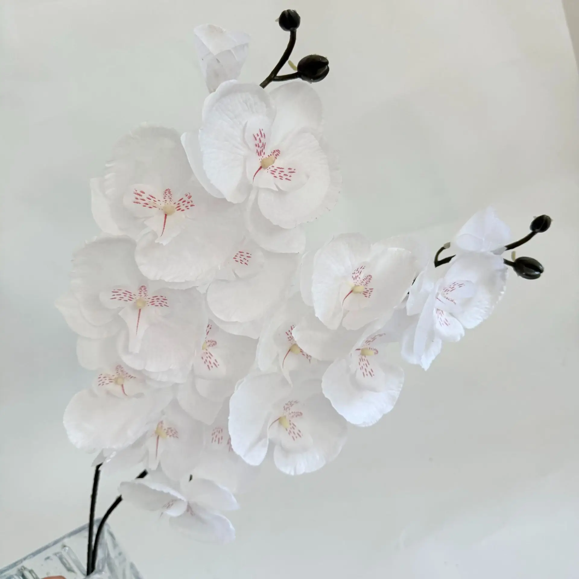 10Pcs Faxu 8Head Butterfly Orchids Diy Wedding Road Guide Flower Arrangement Party Home Decoration Non-woven Artificial Flowers