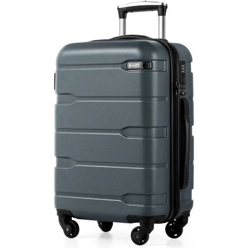 

Carry On Luggage 21x15x8.5 Airline Approved, PC+ABS Hardside with TSA Lock, Lightweight Spinner, Turquoise 20 Inch