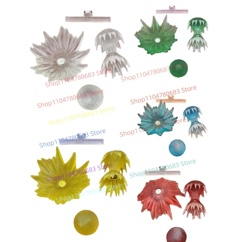 MOC Building Block Mini Figure Battle Effect Accessories Assembly Model Display Anime Cartoon Desktop Decor Toy Gift Collectible