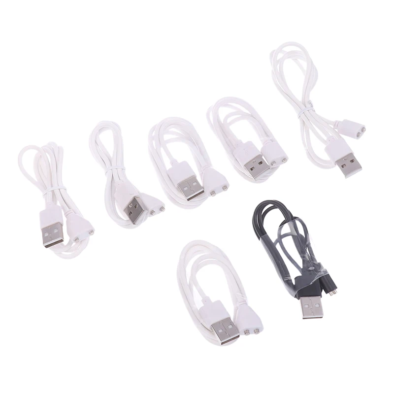 Cavo di ricarica magnetico 2pin spaziatura centrale 5mm 6/7/8/9/10mm Caricatore di alimentazione USB Suctio per dispositivo intelligente per strumenti di bellezza sexy