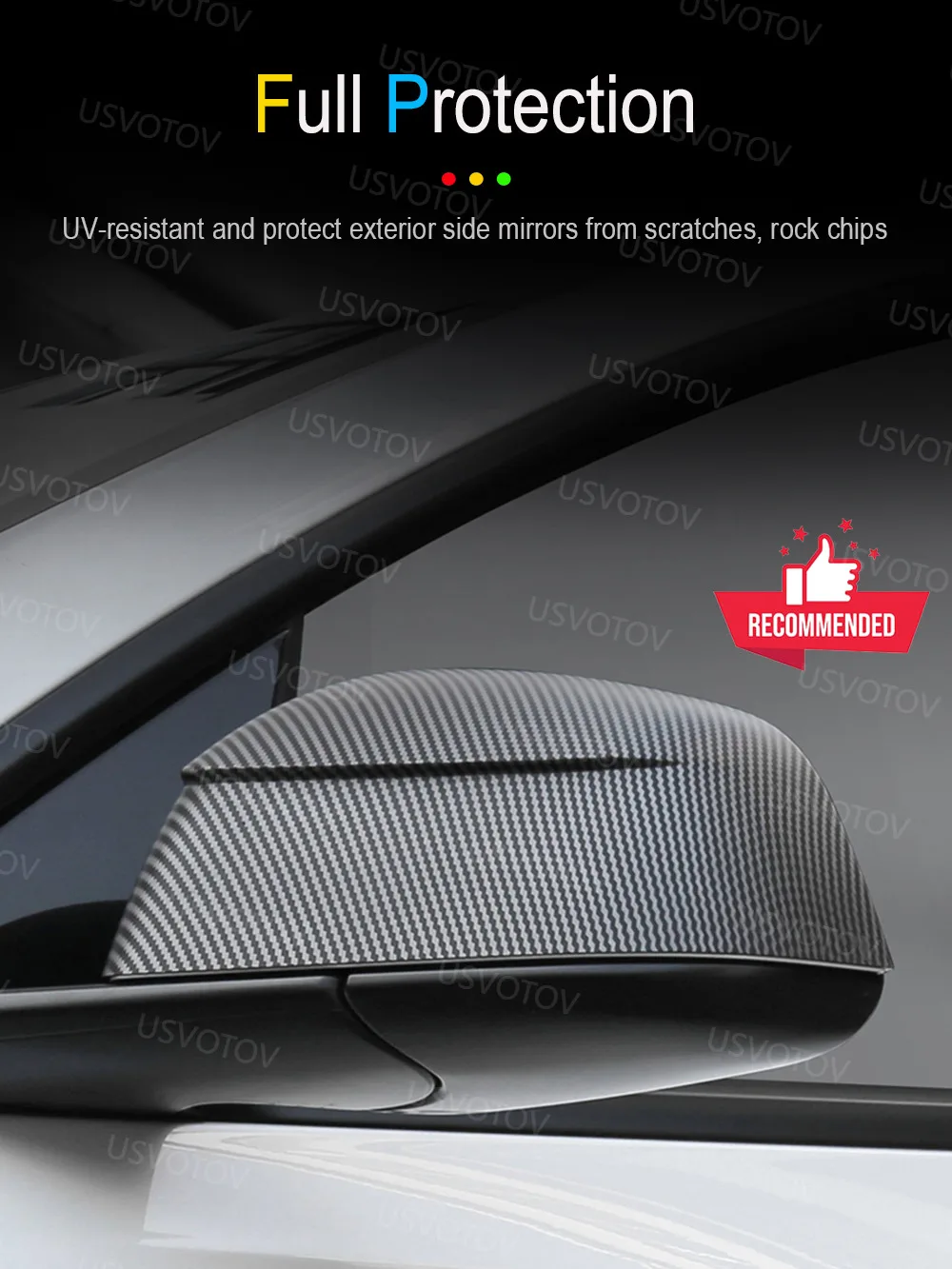 Kratzfester Rückspiegel-Schutz für Tesla Model 3 YL Model Y Juniper Standard Zubehör 2026 2025 Seitenspiegel-Abdeckungen – Detail 8