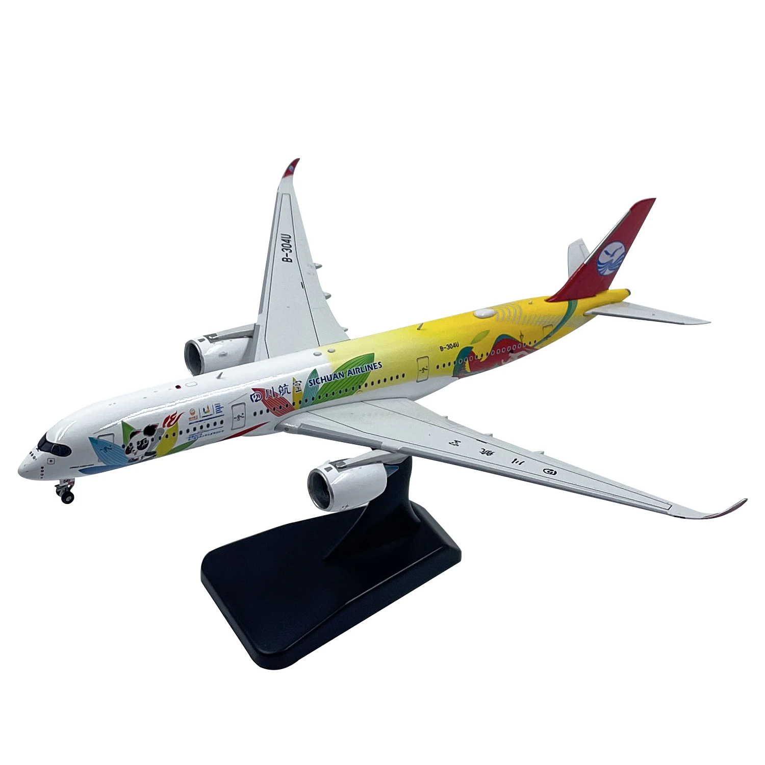 

Diecast Sichuan Airlines A350-900 Civil Aviation Passenger Plane Alloy Model 1:400 Scale Toy Gift Collection Simulation