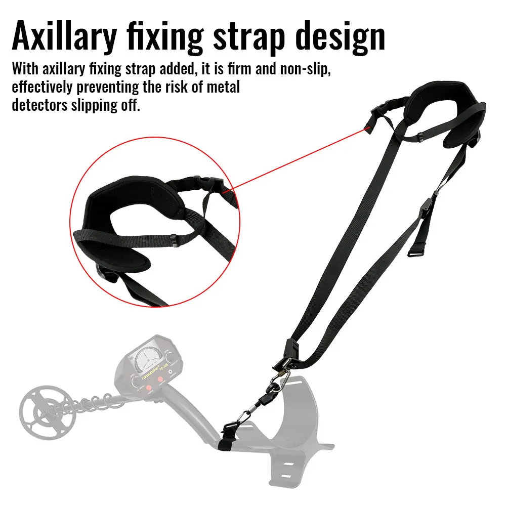 NEWST Generic Detecting Load-Bearing strap Harness Sling Support for Garrett Bounty Hunter GPX underground Detector
