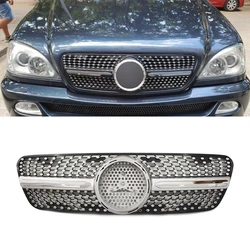 Front Grille Grill For Mercedes Benz W163 ML-Class ML320 ML350 ML500 1998-2004 Tuning Accessories Grills