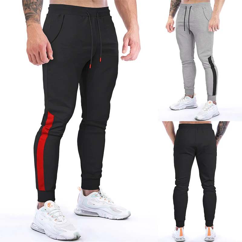 New Men\'s Running Pants Sweatpants Fitness Joggers 2024 Spring Male printing gym fitness Long Pants Sports Pants man Sweatpants