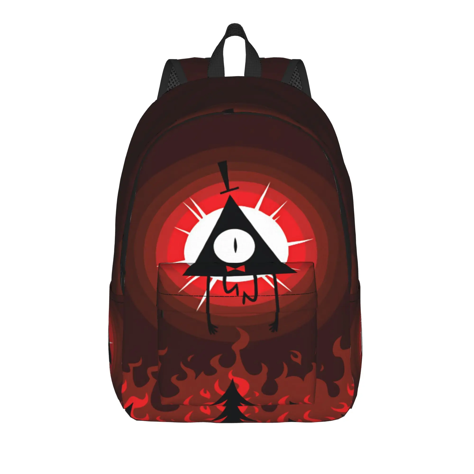 Cartoon G-Gravity Fall Backpack Bill Cipher Aesthetic Backpacks Girl Daily Breathable School Bags Colorful Rucksack