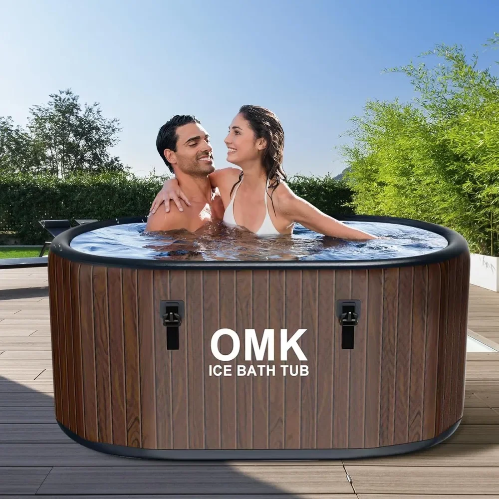 

Cold Plunge Tub Pools Swimming Outdoor Large Family Inflatable Pool for the Whole Family Ice Baths At Home or Outdoor Patio Bath