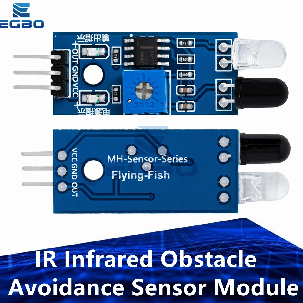 1-5PCS 3-wire Reflective Photoelectric IR Infrared Obstacle Avoidance Sensor Module for Arduino Smart Cars & Robots