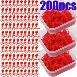 200/100Pcs Soft Rubber Fishing Beads Stopper Bait Boxed Round Rig Beads Fishing Bait Eggs for Carp Fishing Accessories Tackle