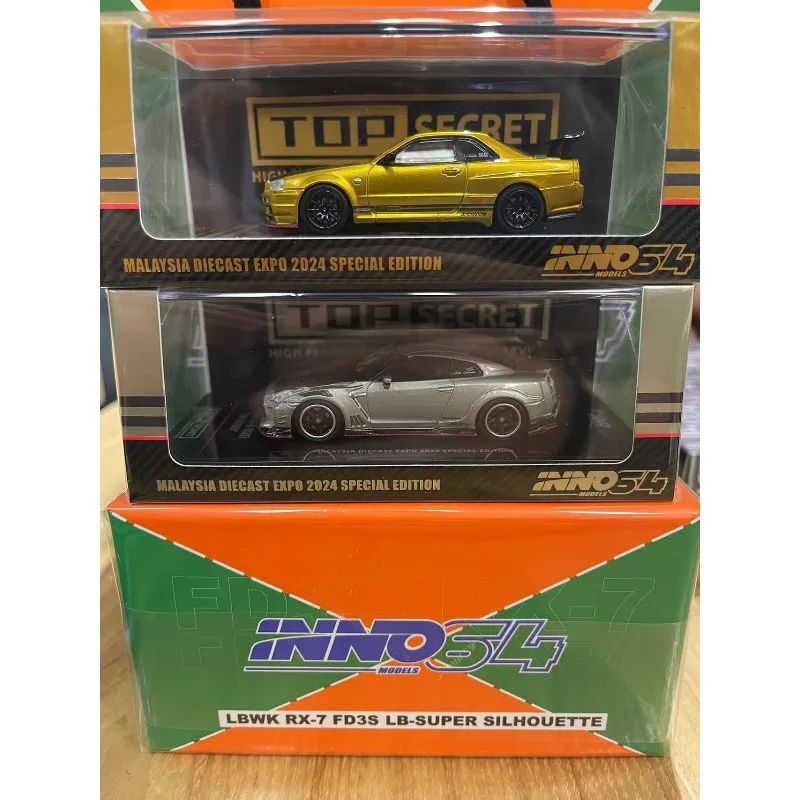 INNO 1:64 Exposition malaisienne R34 R35 RX7 787B revêtement AE86 Exposition indonésie R34
