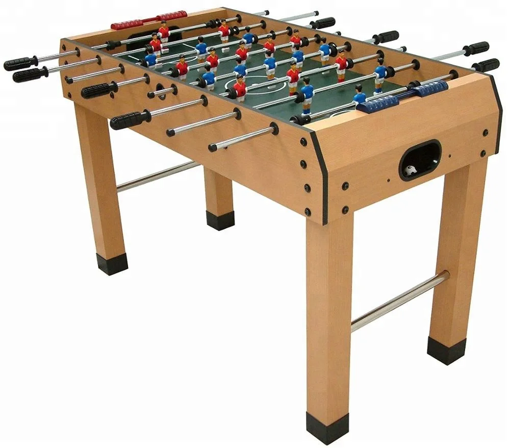 Smart Stylish 4ft Table Football Foosball Wood Color Futbol Soccer Table for Home Use