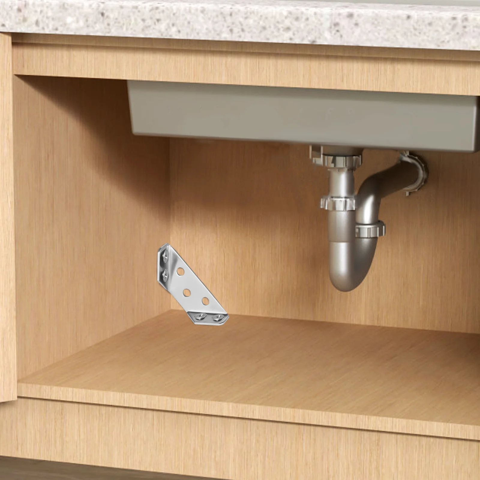 

20Pcs Angle Brackets for Wood Furniture Corner Connectors Minimalist Design Robust Reinforcement Table Legs Chair Frames Shelves