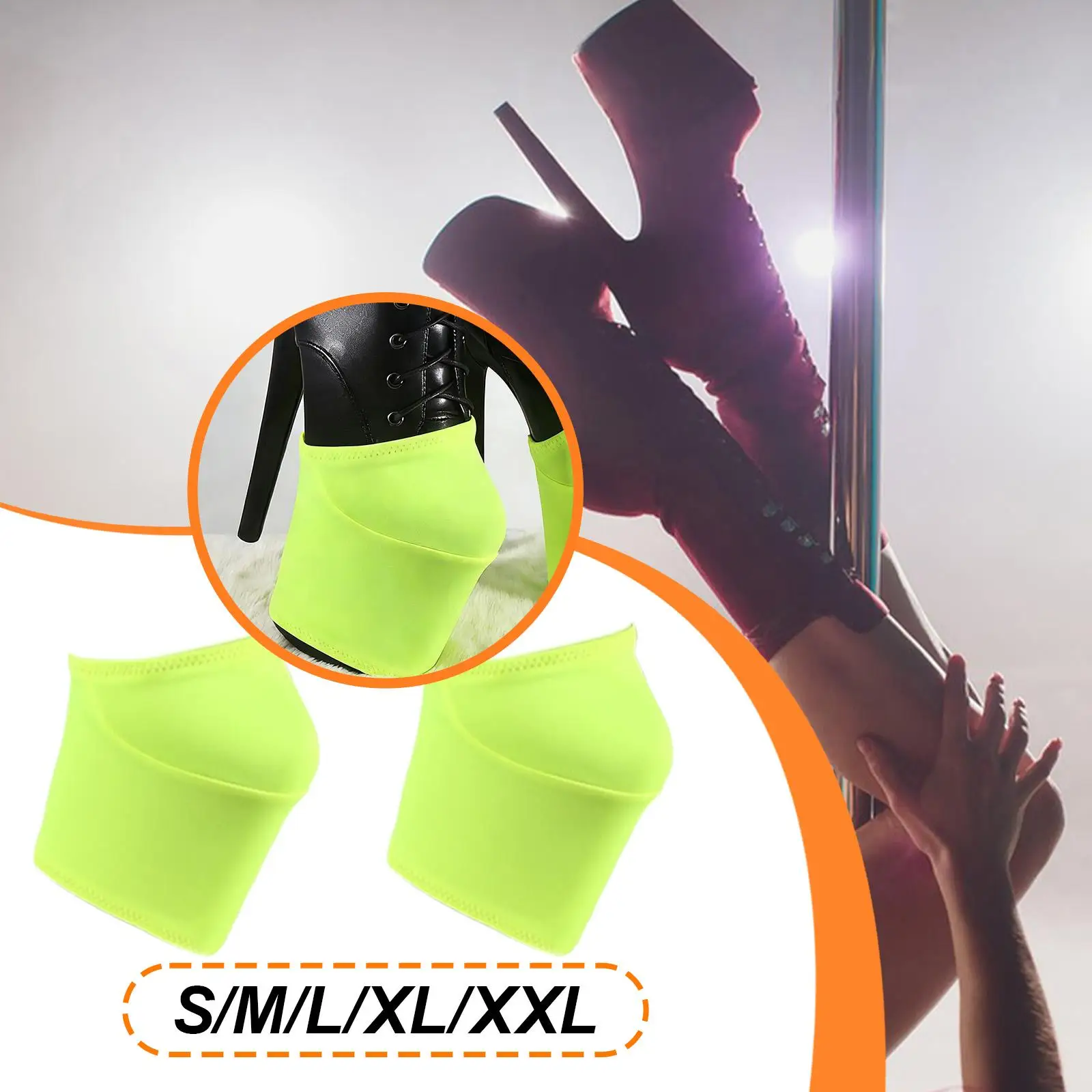 

2 Pieces Pole Dance Shoe Protectors Stripper Shoe Protectors Professional for 20cm Heels Stylish Clothing Accessories