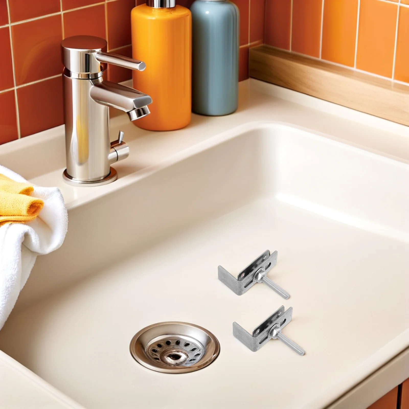 4 قطعة مجموعة دعامة حوض تحت جبل المطبخ الغرور السحابة دعم مقاطع ل كونترتوب حجر الرخام لتقوم بها بنفسك تركيب الأجهزة