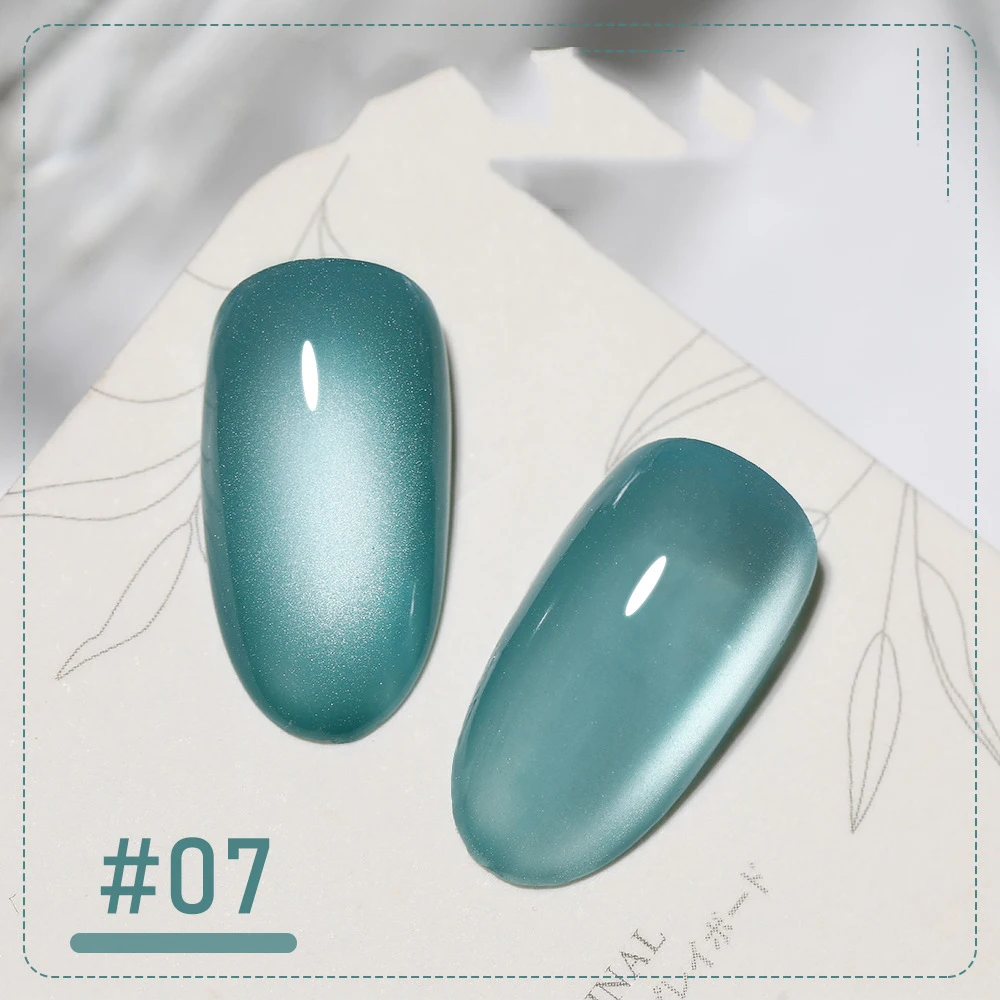 الملونة عين القط جيل طلاء الأظافر الساتان الثلاثية الأبعاد مرآة القط العين هلام طلاء الأظافر السيراميك بريق كريستال طلاء الأظافر الغراء 5 مللي