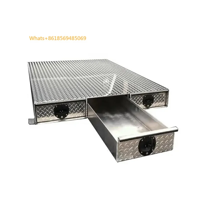 Customized Pickup Truck Aluminum Bed Drawer Boxes 4x4 Accessories With 3 Drawer