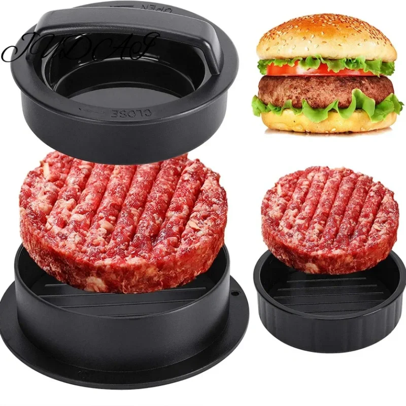 Kitchen Gadgets Modern - 2026 3-in-1 Non-Stick Hamburger Press: Makes
