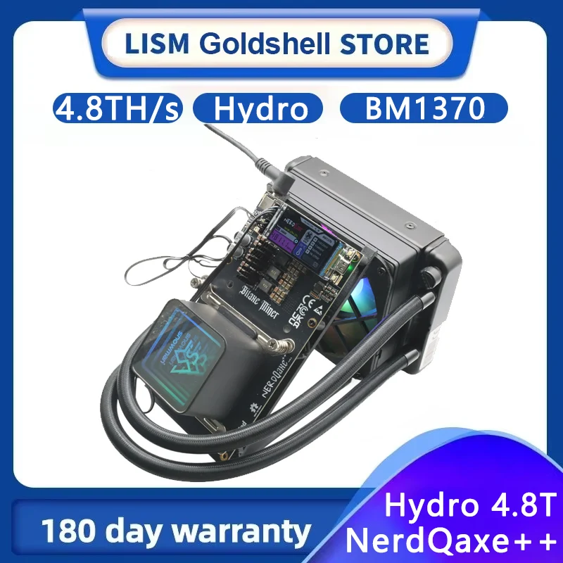 

Новый биткойн-майнер Bitaxe NerdQaxe++ Hydro 4,8TH/s 60 Вт с жидкостным охлаждением и 4 * BM1370 ASIC-чипа 2,4G WiFi Криптомашина для горнодобывающей промышленности