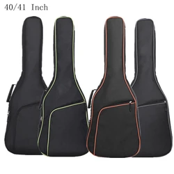 40/41 Inch Acoustic Guitar Case Gig Bag 1680D Oxford Fabric Double Straps Padded 10mm Cotton Soft Waterproof Backpack