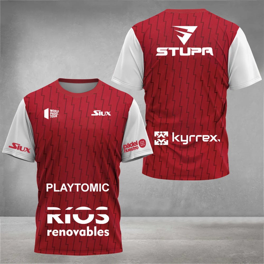 Sommer-Neukollektion Padel Multi Text Padel Grafik 3D-Druck Herren Damen Unisex Schnelltrocknend Atmungsaktives Sport-Wettkampf-T-Shirt – Detail 16