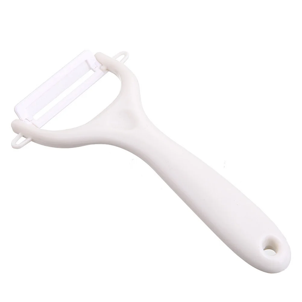 6 قطعة مقشرة سيراميك متعددة الوظائف أداة المطبخ خالية من الصدأ للفواكه والخضروات أداة التقشير شفرة طويلة الأمد #4